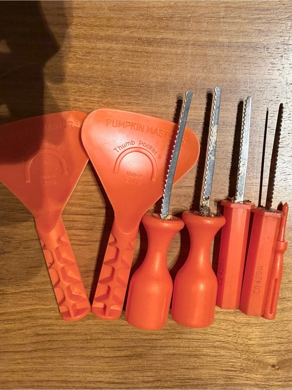 Vintage Stonia Wax Pumpkin & Fingers, Modern Halloween Pieces, Total 20 Pc